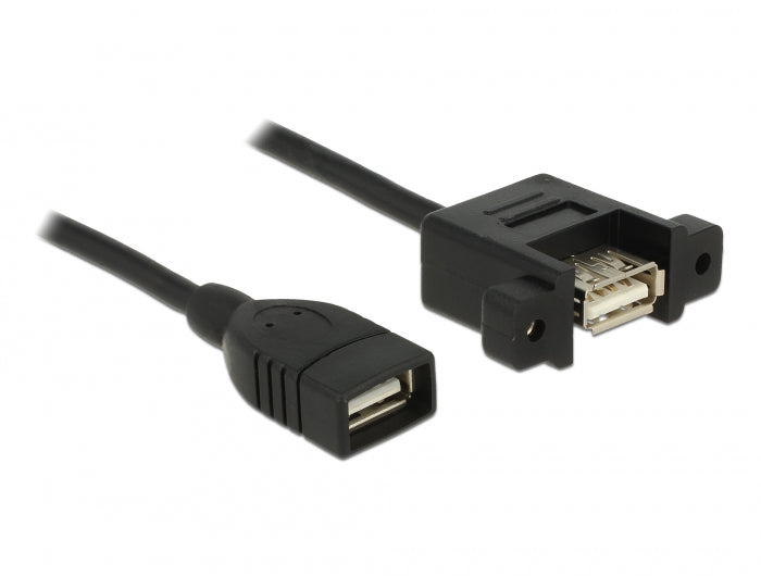 Delock Kabel USB 2.0 Typ-A Buchse > USB 2.0 Typ-A Buchse zum Einbau 1 m