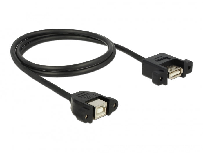 Delock Kabel USB 2.0 Typ-B Buchse zum Einbau > USB 2.0 Typ-A Buchse zum Einbau 1 m