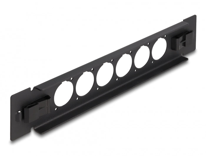 Delock 10″ D-Typ Patchpanel 6 Port werkzeugfrei schwarz