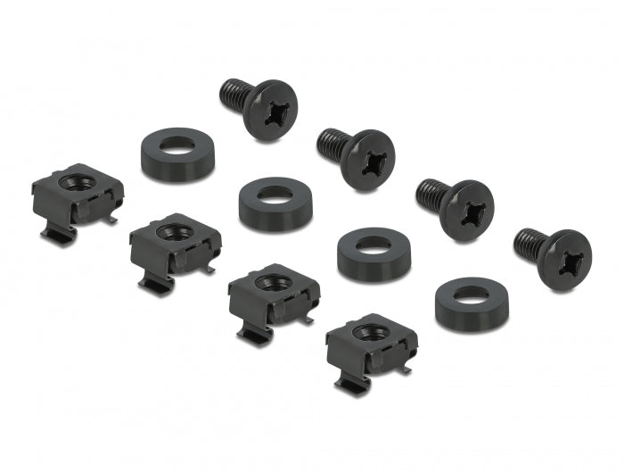 Delock 10″ Hutschienenpanel 1 HE schwarz