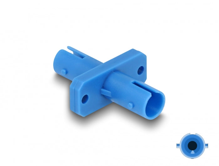 Delock LWL Kupplung ST Simplex Buchse zu ST Simplex Buchse blau