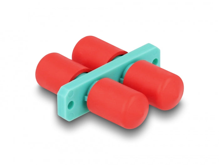 Delock LWL Kupplung ST Duplex Buchse zu ST Duplex Buchse aqua