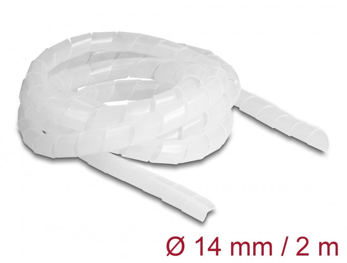 Delock Spiralschlauch flexibel 2 m x 14 mm transparent