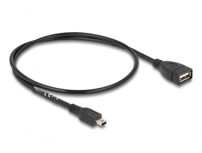 Delock USB 2.0 Kabel Typ-A Buchse zu Mini USB Stecker 0,5 m