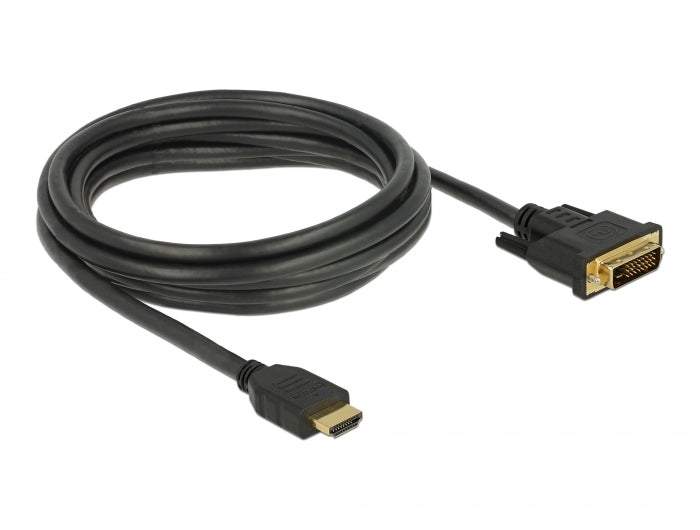 Delock HDMI zu DVI 24+1 Kabel bidirektional 3 m