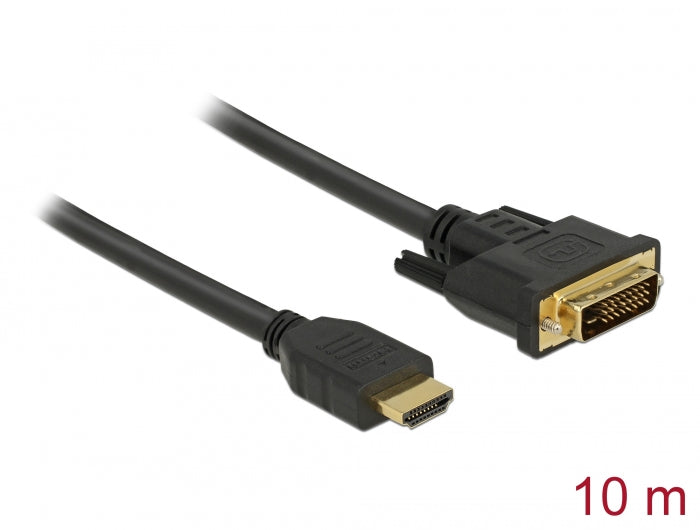 Delock HDMI zu DVI 24+1 Kabel bidirektional 10 m