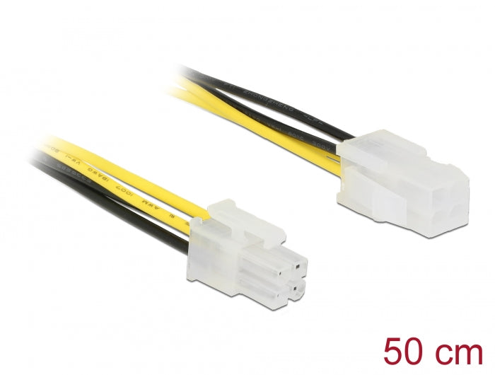 Delock Verlängerungskabel P4 4 Pin Stecker > P4 4 Pin Buchse 50 cm