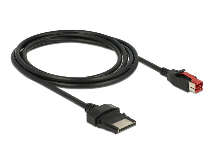 Delock PoweredUSB Kabel Stecker 24 V > 8 Pin Stecker 2 m für POS Drucker und Terminals