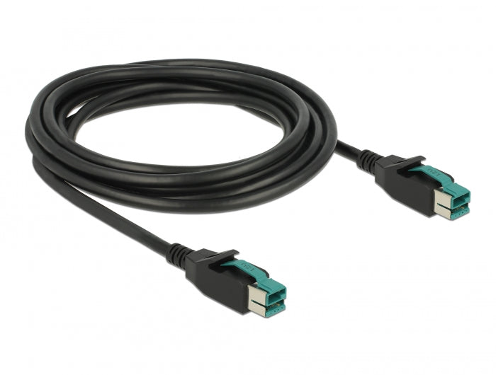 Delock PoweredUSB Kabel Stecker 12 V > PoweredUSB Stecker 12 V 3 m für POS Drucker und Terminals