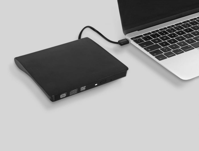 Delock Externes Gehäuse für 5.25″ Ultra Slim SATA Laufwerke 9,5 mm zu USB Typ-A Stecker
