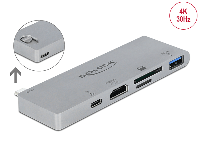 Delock Dockingstation für MacBook mit 4K und PD 3.0