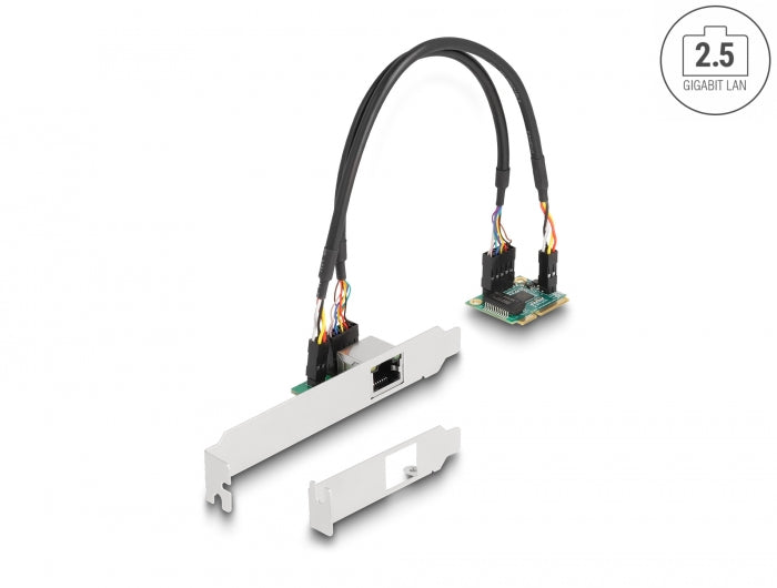 Delock Mini PCIe I/O PCIe half size 1 x RJ45 2,5 Gigabit LAN