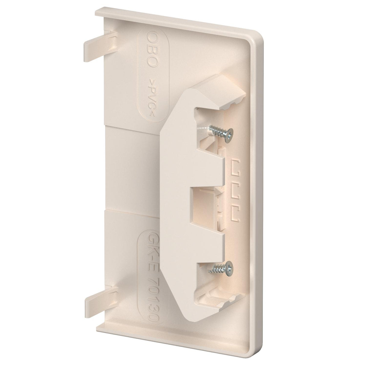 BETTERMANN Endstück GEB-K 130x70mm Kst GK-E70130CW li/re cws RAL9001 unbeh