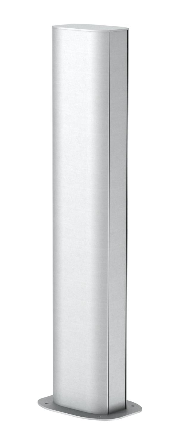BETTERMANN Installationssäule Alu 675mm ISSDHSM45RW oval eins schraub rws