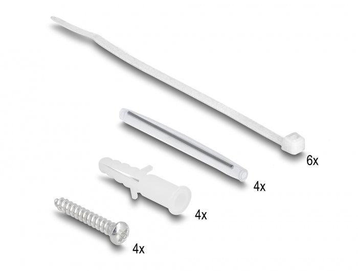 Delock LWL Anschlussdose zur Wandmontage für 2 x SC Simplex oder LC Duplex weiß