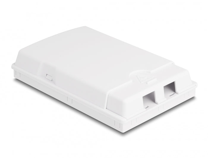Delock LWL Anschlussdose zur Wandmontage für 2 x SC Simplex oder LC Duplex weiß