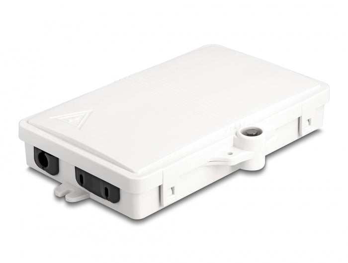 Delock LWL Verteilerbox für Innen- und Außenbereich IP65 wasserfest abschließbar 2 Port weiß