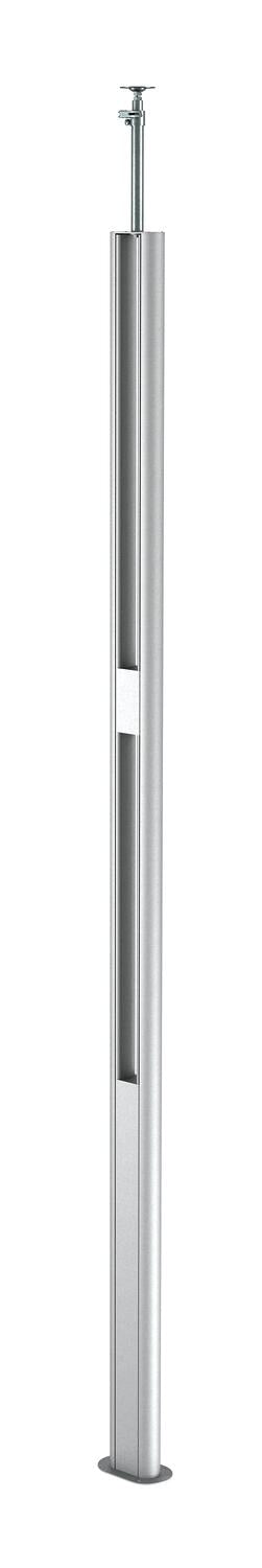 BETTERMANN Installationssäule alu oval ISST70140BRW 3300-3500mm eins SPANNEN