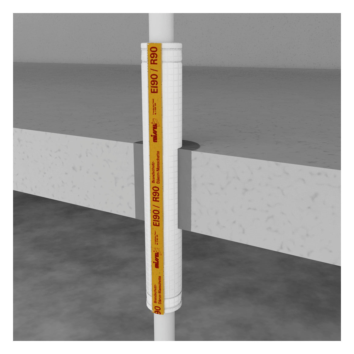 Missel Brandschutz-Dämm-Manschette R90 BL 350 mm, 54 mm, f. Stahl-/Kst-Rohr | 252-3054