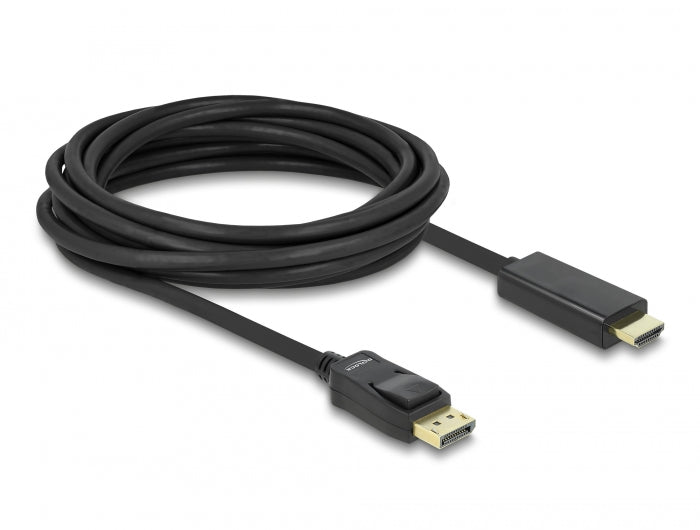 Delock Kabel DisplayPort 1.1 Stecker > High Speed HDMI-A Stecker Passiv 5 m schwarz