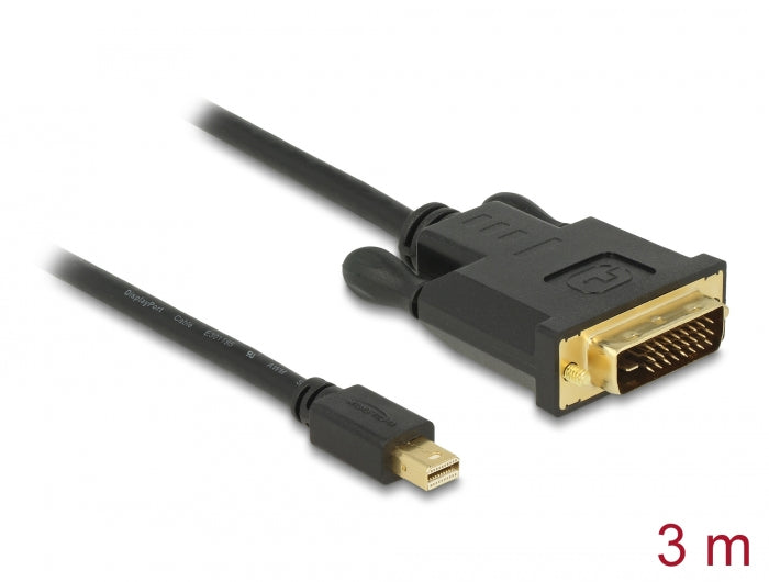 Delock Kabel mini DisplayPort 1.1 Stecker > DVI 24+1 Stecker 3 m