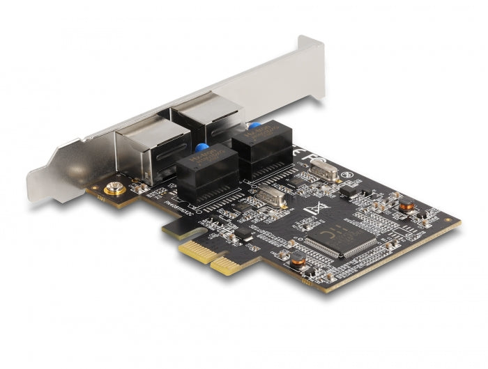 Delock PCI Express x1 Netzwerkkarte Gigabit LAN 2 x RJ45 RTL8111