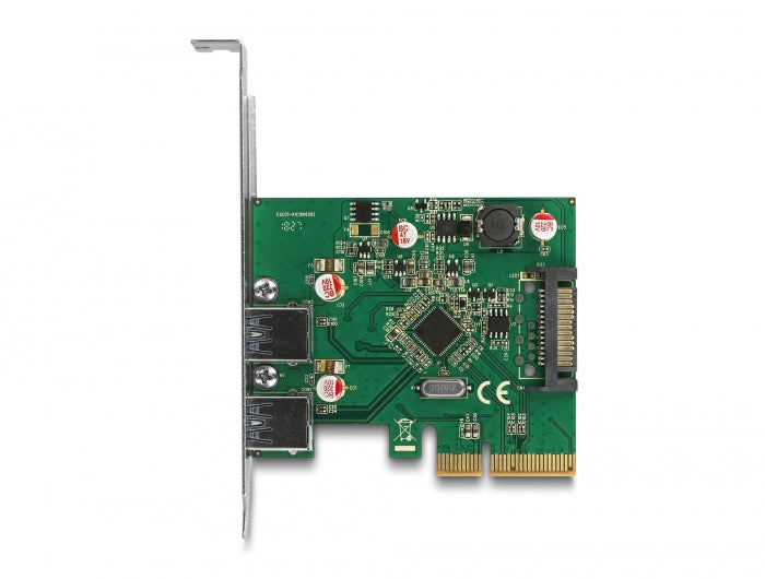 Delock PCI Express x4 Karte zu 2 x extern USB 3.2 Gen 2 Typ-A Buchse