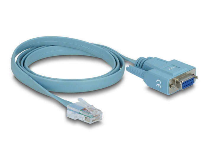 Delock Adapter RS-232 DB9 Buchse > 1 x Seriell RS-232 RJ45 Stecker 1 m