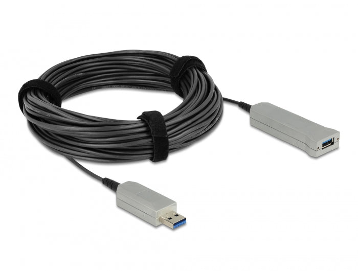 Delock Aktives Optisches Kabel USB 5 Gbps Typ-A Stecker zu Typ-A Buchse 20 m