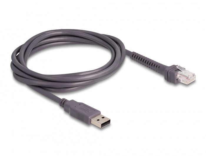 Delock RJ50 zu USB 2.0 Typ-A Barcodescanner Kabel 2 m