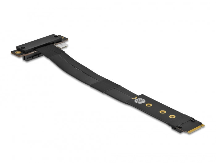Delock M.2 Key M zu PCIe x4 NVMe Adapter gewinkelt mit 20 cm Kabel