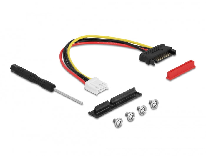 Delock M.2 Key M zu PCIe x4 NVMe Adapter gewinkelt mit 20 cm Kabel