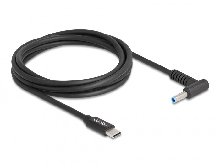 Delock Notebook Ladekabel USB Type-C™ Stecker zu HP 4,5 x 3,0 mm Stecker