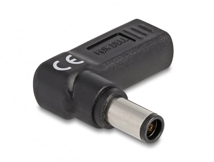 Delock Adapter für Notebook Ladekabel USB Type-C™ Buchse zu Dell 7,4 x 5,0 mm Stecker 90° gewinkelt