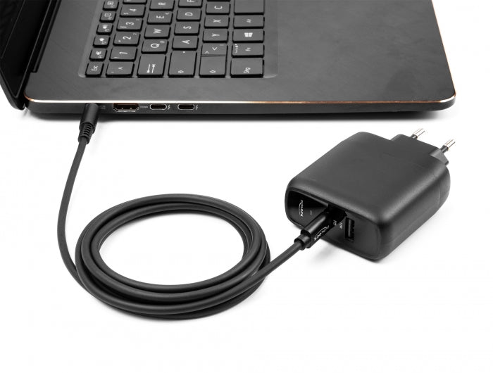 Delock Notebook Ladekabel USB Type-C™ Stecker zu HP 4,8 x 1,7 mm Stecker