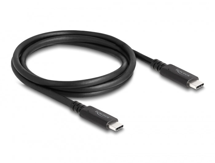Delock USB4™ 40 Gbps Kabel koaxial 1,2 m USB PD 3.1 Extended Power Range 240 W