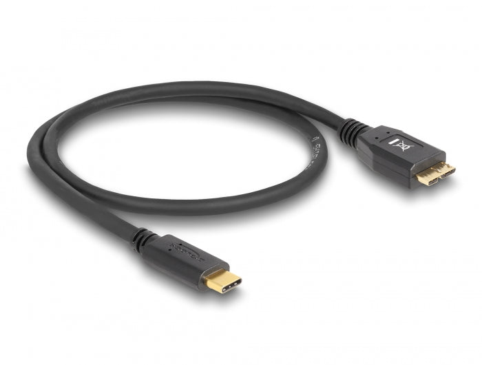Delock USB 10 Gbps Kabel USB Type-C™ Stecker zu USB Typ Micro-B Stecker 0,5 m