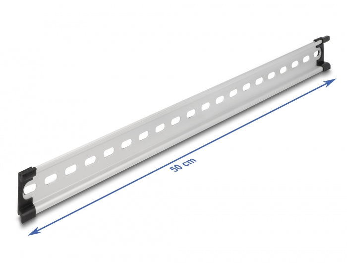 Delock Hutschiene 35 x 7,5 mm (50 cm) Aluminium