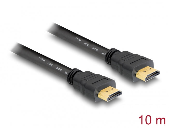 Delock Kabel High Speed HDMI mit Ethernet – HDMI A Stecker > HDMI A Stecker 10 m