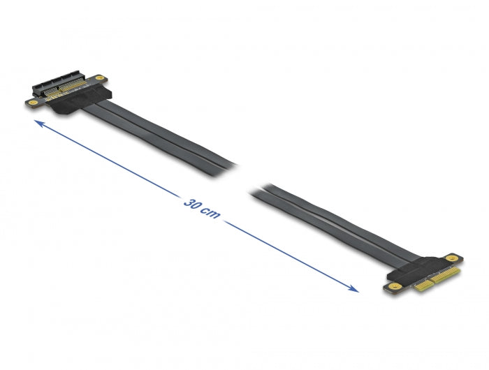 Delock Riser Karte PCI Express x4 zu x4 mit flexiblem Kabel 30 cm
