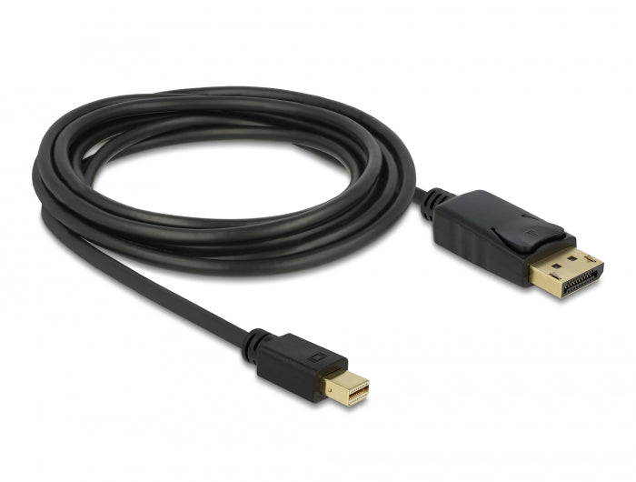 Delock Kabel Mini DisplayPort 1.2 Stecker > DisplayPort Stecker 4K 60 Hz 3,0 m