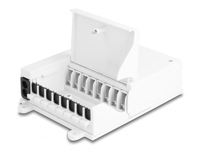 Delock LWL FTTH Indoor Verteilerbox zur Wandmontage 8 Port weiß