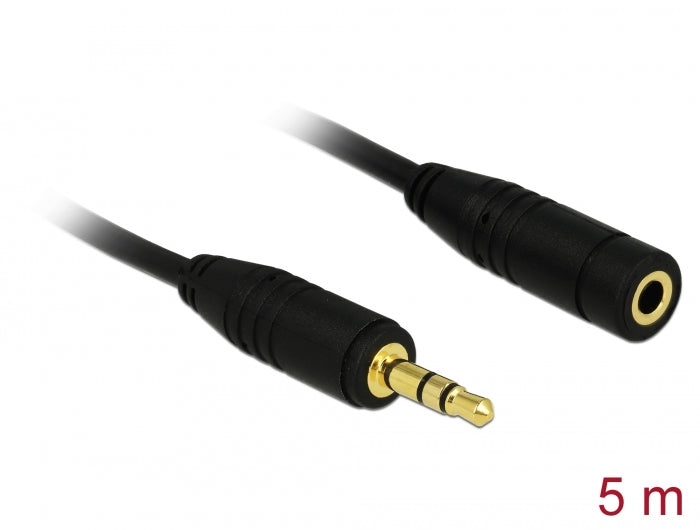 Delock Verlängerungskabel Audio Klinke 3,5 mm Stecker / Buchse 5 m