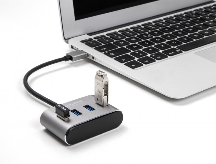 Delock 4 Port USB 5 Gbps Hub mit USB Typ-A Anschluss – USB Typ-A Buchsen oben