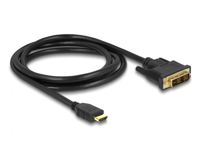 Delock HDMI zu DVI 18+1 Kabel bidirektional 1,5 m