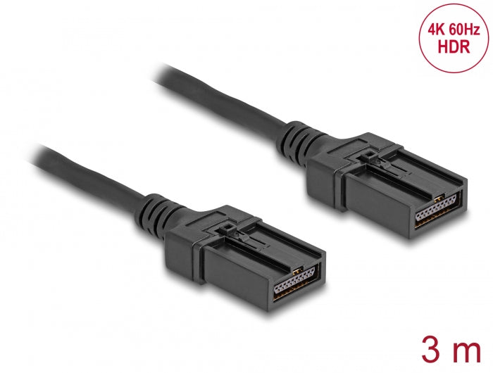 Delock HDMI Automotive Kabel HDMI-E Stecker auf HDMI-E Stecker 3 m 4K 60 Hz