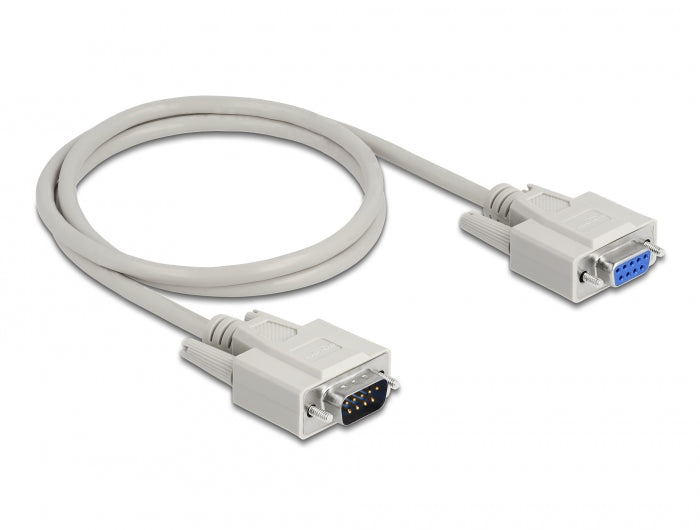 Delock Serielles Kabel D-Sub 9 Stecker zu Buchse 1 m