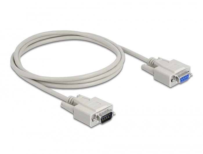 Delock Serielles Kabel D-Sub 9 Stecker zu Buchse 2 m