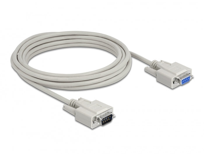 Delock Serielles Kabel D-Sub 9 Stecker zu Buchse 5 m