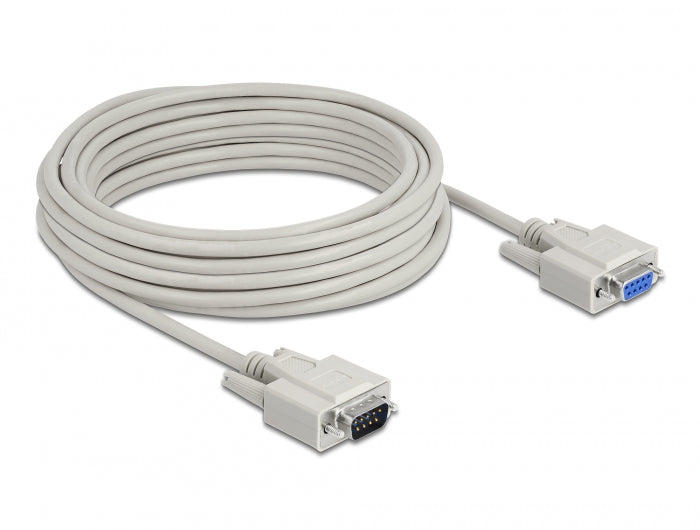 Delock Serielles Kabel D-Sub 9 Stecker zu Buchse 10 m
